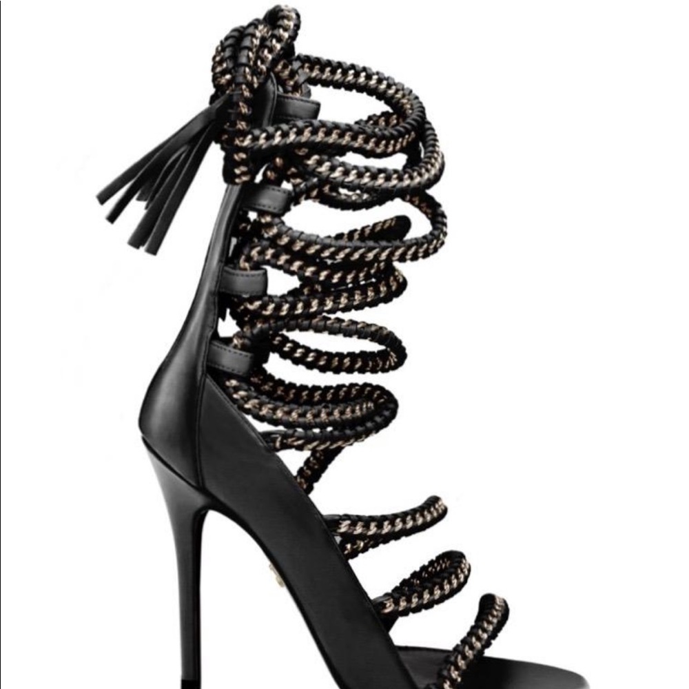 Monika Chiang, Imena II Black & Gold Sandal
